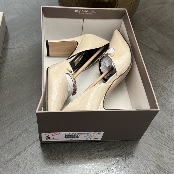 FRANCO SARTO Azara Pumps Cashmere Beige Faux Patent - Picture 2 of 13